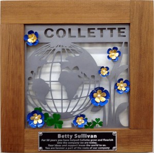 Custom Appreciation artwork by Gail Ahlers for Collette
