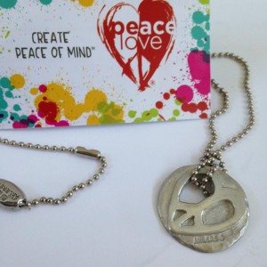 Introducing the PeaceLove pendant necklace